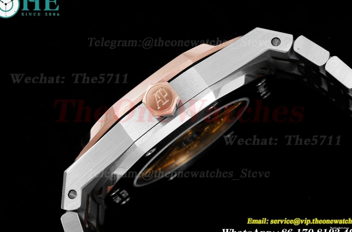 Oak RG 15400 Royal A3120 Textured White 41mm BF SS Dial 1218